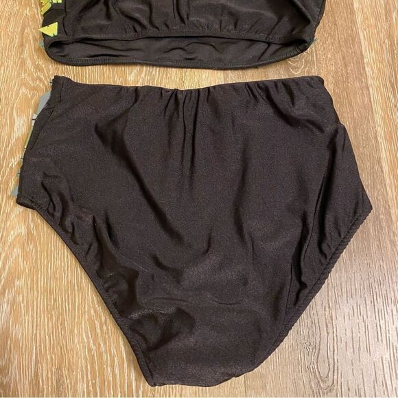 Glamour dance costume green broken glass two-piece rhinestone embellishment SA - Picture 7 of 14